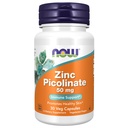 AHORA Suplementos de alimentos, Zinc Picolinate 50 mg, soporta funciones de enzima*, Immune Support*, 30 cápsulas de Veg