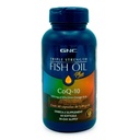 GNC Triple Strength Fish Oil Plus CoQ10 Omega 3 Suplemento, 1000mg EPA y DHA, 100mg CoQ10, Heart and Circulatory Health, Plus Skin, Joint, Brain, and Eye, Coated to Control Fishy Burps, 30 Servings