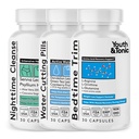 Jóvenes " Tonic Sculpt Lean Cleanse – Feel Lighter " More Toned, Water Weight " Bloating Relief, Detox " Fluid Loss Support – Bedtime Trim, 15 Day Colon Cleanser, 90 Pills for Metabolism " Defined Body