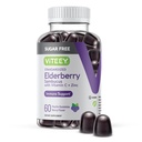 VITEEY Sambucus Elderberry Gummies for Adults &amp; Teens + Zinc &amp; Vitamina C - Sugar Gratis - Immune Support &amp; Booster Herbal Suplemento - Vegan, Gluten Gratis, Gelatin Free, GMO Gratis, Chewable Berry Flavored