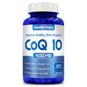 CoQ10 400mg Capsules ANTE Vegan Friendly Coenzyme Q10 400mg por Serving from Easy Absorption Ubiquinone Supplement for Skin Heart and Energy Support ← Made in the USA in cGMP Facilities (100 Servings)