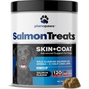 Salvaje Aceite de Salmón de Alaska para Perros - Piel de Perros y Carne Suplemento - Refugio de Coto para Perros - Omega 3 Aceite de Pez para Perros Chews - 120 Alergia de Perros - Suplemento de Coda de Perros - Vitaminas de Perro