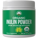 Fibra Prebiótica Natural de Inulina Orgánica para Salud Gut. USDA Organic Raw Plant Based Vegan Prebiotics Suplemento FOS de Jerusalem Artichoke. HSA + FSA Lista única de vitaminas elegibles Aprobado