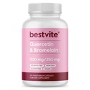 BestVITE Quercetina con Bromelain 500mg/250mg (120 cápsulas vegetarianas) - No Stearates - No Silicon Dioxide - Vegan - No GMO - Gluten Free