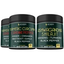 Bundle 7in1 Turmeric Curcumin " 5in1 Ashwagandha Shilajit Suplemento