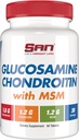 Condroitina de Glucosamina Premium SAN con Complejo MSM para Soporte Conjunto - Fórmula Natural para Juntas y Movilidad Saludables. 30 Servicios