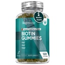 WeightWorld Biotin Gummies for Hair, Skin & Nails 5000mcg - 120 Count (60 Servings) - Biotin Supplements for Women &amp; Men - Natural Mixed Berry Flavored Biotin Gummy - Vegetarian &amp; Third Party Tested