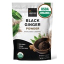INCAS 100% USDA Organic Thai Black Ginger Powder For Men 2.65 onnce From Thailand Non GMO Verified Herbal Supplement for Natural Energy &amp; Endurance
