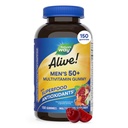 Manejo de la naturaleza Ávido de los hombres 50+ Multivitamínicos diarios, soporta cerebro saludable, ojos, corazón*, B-Vitamins, libre de gluten, sabor a frutas, 150 Gummies (paquete mayo Vary)