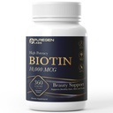 Laboratorios de Purogen Biotina 10,000 MCG Asistencias Pelo sano, Piel &amp; uñas - Soporte de belleza de alta potencia - No GMO, Gluten Gratis ← 360 Tablets vegetarianos