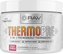 Pre Workout Thermogenic Fat Burner Powder for Women and Men, Energy & Weight Loss Supplement – Focus &amp; Metabolism Booster Drink – No Artificial Sweeteners, Fruit Punch, 24SV