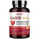 ZEBORA CoQ10-100mg-Softgels con PQQ, BioPerine &amp; Omega-3, Coenzima de alta absorción Q10 Suplemento, Potente Antioxidante, Corazón de apoyo &amp; Energía-producción 120 Serviciones, No GMO