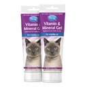 PetAg Vitamina &amp; Mineral Gel Suplemento para gatos - 3.5 oz, Pack de 2 - Proporciona vitaminas diarias básicas &amp; minerales para gatos 4 meses y más viejo - fácil de digerir