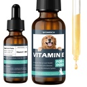 Vitamina E para perros - Vitaminas para perros E - Vitamina E gotero para perros, Mejorar la salud de la piel y la carne, Tratamiento para la enfermedad del hígado, Fortalecer el sistema inmunológico - Fórmula natural para todas las edades, y razas - 30 ML