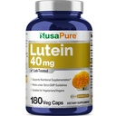 NusasPure Lutein 40mg 180 Veggie Capsules (No-GMO, Vegan)