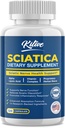 Sciatic Nerve Relief: Advanced Support Supplement for Sciatica – Potent Alpha Lipoic Acid ' Turmeric & Herbal Relief Ingredients – Made in USA, 120 Capsules (120 Count (Pack of 1), Banana)