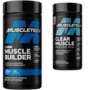 MuscleTech Muscle Builder with Peak ATP and Clear Muscle with HMB, Muscle Building Supplements for Men &amp; Women, 30 + 42 Count
