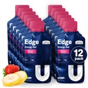 UCAN Edge Energy Gel Shots, Strawberry Banana (12, 2 Ounce Packets) para Running, Training, Workouts, Fitness, Cycling, Crossfit peru Sugar-Free, Vegan, &amp; Keto Friendly Energy
