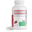 Resveratrol Bronson 500 Complejo Standardizado Trans-Resveratrol + Grape Seed & Red Wine Extract, 250 cápsulas