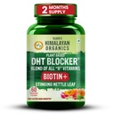Himalayan Organics Plant-Based DHT Blocker With Goodness of Nettle Leaves ¦ Promueve el Crecimiento del Pelo Silencio Para Hombres Y Mujeres - 60 Veg Capsules