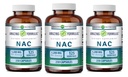 Impresionantes Fórmulas NAC 600 Mg Silencio N-Acetyl Cysteine Suplemento Silencio Capsules Silencio No-GMO Silencio Gluten Gratis Silencio Made in USA (3 Pack, 250 Count)