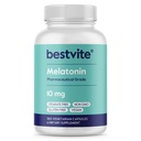 BESTVITE Melatonin 10 mg - 360 Veg Caps - No Stearates - No Sucralose, No Dextrose, No Silicon Dioxide, No Mannitol - Vegan - No Gluten-Free - Sleep Aid to Support Rest & Wake Cycles