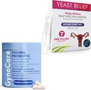 Agrupo completo de salud femenina: cápsulas probióticas vaginales + aplicadores prefijados antifúngicos – doble soporte para equilibrio de pH, control de olores y alivio de la infección por levadura