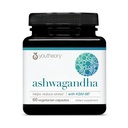 Youtheory Ashwagandha - 1,000 mg - Energía, sueño, estrés " Cortisol Support Supplement - Adaptogenic Herbal Blend with Organic KSM-66 Ashwagandha " Ginger - 60 Vegetarian Capsules (30-Day Supply)