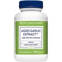 El extracto de ajo envejecido sin olor de vitamina Shoppe - Apoyo a la salud cardiovascular - 600 MG (200 cápsulas)