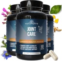 Soporte conjunto para adultos mayores y activos – Glucosamina, MSM, Vitamina C &amp; Herbal Blend con Corydalis & Turmeric – Movilidad & Flexibilidad Fórmula – 3 botellas*