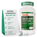 Lágrimas de hora, INC. Previamente Extra Strength Headache Relief - Acetaminophen with Aspirin " Caffeine (300 caplets) - Dolor de cabeza, migraña " atrás y dolor de cuerpo " .