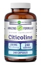 Fórmulas increíbles Citicoline 250 Mg Silencio Capsules Suplemento No-GMO TENIDO Gluten Libre Silencio Made in USA (240 Conde)