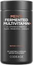 Código Multivitamina diaria de los hombres – 25+ Vitaminas esenciales " Minerales " , Alimentos orgánicos enteros, Probióticos, Omega-3, zinc, vitaminas A, B, C, D, E " K – 120 cápsulas