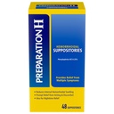 PREPARACIÓN H Hemorrhoid Symptom Treatment Suppositories, Burning, Itching and Discomfort Relief (48 Conde)