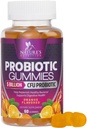 Gummies Probióticas para la Salud Digestiva de Mujeres y Hombres, 5 Billones CFU, Mejores Probióticos diarios Gummy para Vaginal, Apoyo Inmunitario " Salud Gut, soporta Gas de Estreñimiento ocasional " , 60 Gummies