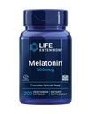 La extensión de vida Melatonina, 500 mcg – Gently Promueve el sueño, la baja dosis, el valor tamaño – No GMO, libre de gluten, vegetariano – 200 cápsulas
