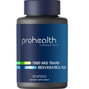 ProHealth Resveratrol 1000mg ← Trans-Resveratrol puro  Plus Quercetin, Vino tinto &amp; Green Tea Extract ← Clínicamente Estudiado para apoyar la salud celular, la memoria, el envejecimiento saludable