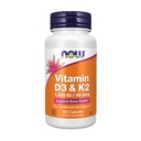AHORA Alimentos Vitamina D-3 " K-2 - 120 cápsulas de verduras