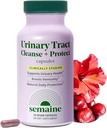 Semaine Urinary Tract Cleanse &amp; Protect – 30 ct, Bladder Support Supplement for Women, Flushes Urinary Tract. Combina Proanthocyanidins de arándano con Hibiscus.