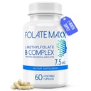 L-Methylfolate + B12 Methylcobalamin & B6 Blend (7.5mg) - 60 cápsulas - Active B-Complex with Cofactores " Essential Amino Acids - Non GMO, Gluten Free, No Fillers