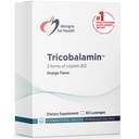 Diseños para la salud B12 Tricobalamin Lozenges - 3000mcg Triple B12 Mesas de disuelve rápido con Methylcobalamin, Adenosylcobalamin + Hydroxocobalamin - Natural Orange Flavor (60 Lozenges)