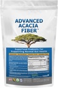 Acacia avanzada Fiber Powder Bundle 2.5 Ibs (40oz) Soluble Fiber Leaky Gut Reparación Polvo + Sodio orgánico Bicarbonato Alkaline Suplemento para Alkalinity 2LB