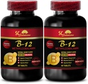 methycobalamin orgánico - METHYLCOBALAMIN VITAMIN B-12 5000 - nutrición deportiva resistencia " suplementos energéticos, suplementos de rendimiento atlético, píldoras energéticas, píldoras del impulsor del cerebro - 2 Botellas 120 Tabl