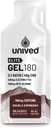 Elite Unived Gel 180-2:1 Relación de Carbs simples y complejos con electrolitos esenciales Beta Alanine - para la resistencia Athletes Runners & Cyclists -180kcal - Double Espresso - 100mg Caffeine - Pack de 6