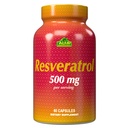 Resveratrol 1000mg por Alfa Vitaminas - Potencial Antioxidante, Ayuda a prevenir daños celulares - Apoyo Función cerebral, Salud cardiovascular, Metabolismo, efectos anti-envejecimiento - 60 cápsulas