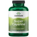 Swanson Super Cayenne - Suplemento Herbal Promoción de la salud del corazón, Circulación " Flujo de sangre - Fórmula natural w/Ginger Rhizome, Hawthorne Berry " Lecithin - (250 cápsulas vegetales)