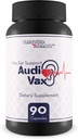 Max Ear Support Audi Vax - Ear Health Support Supplement - Promote Inner Ear &amp; Middle Ear Health with Improved Blood Flow - Help Reduce Hearing Loss & Ear Ring - Support Healthy Auditory Function