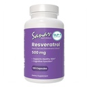 Sanar Naturals Resveratrol Suplemento 500 mg – Apoya el envejecimiento saludable, la función cognitiva y la salud cardíaca - Trans Resveratrol basado en plantas - Vegan, No GMO, 120 cápsulas