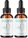 (2 Pack) Zencortex For Tinnitus Relief - Fórmula Oficial - Zencortex Drops for Ears, Zen Cortex 24 Tinnitus Drops Liquid Supplement Reviews, Zen Cortex Hearing Support Fórmula, Zencortex Oral (4oz)