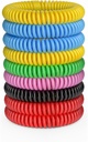 12 Pack Pulseras Mosquito, Bandas Mosquito para Adultos y Niños con Aguijo individual > DEET Pulseras de Citronella para Camping Hiking